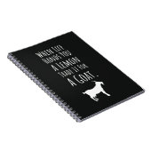 Funny Gifts For Goat Lovers Farm Animals Farming Notitieboek (Rechterzijde)