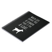 Funny Gifts For Goat Lovers Farm Animals Farming Notitieboek (Linkerzijde)
