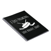 Funny Gifts For Hockey Fans Player Quote Lover Notitieboek (Rechterzijde)