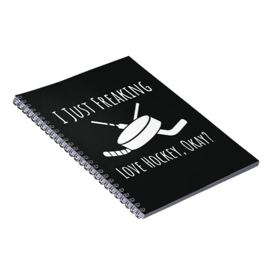 Funny Gifts For Hockey Fans Player Quote Lover Notitieboek (Rechterzijde)