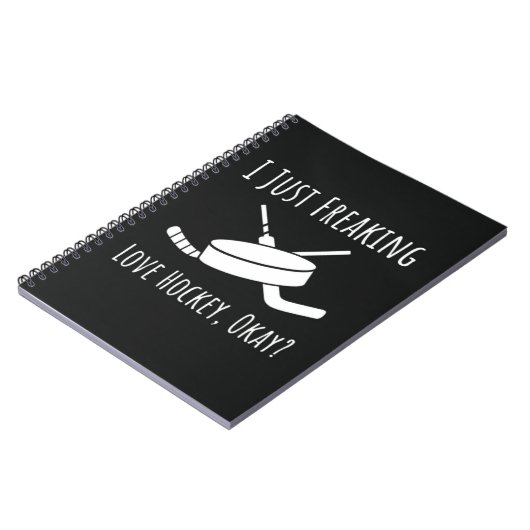 Funny Gifts For Hockey Fans Player Quote Lover Notitieboek (Linkerzijde)