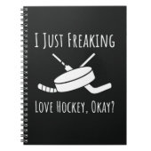 Funny Gifts For Hockey Fans Player Quote Lover Notitieboek (Voorkant)