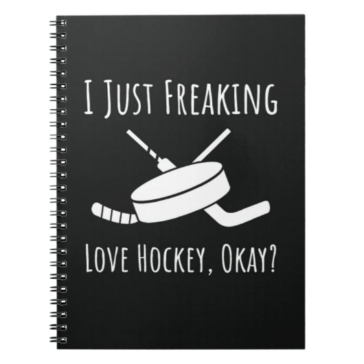 Funny Gifts For Hockey Fans Player Quote Lover Notitieboek (Voorkant)