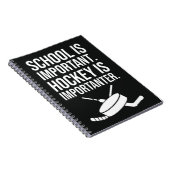 Funny Gifts For Hockey Fans Player Quote Team Notitieboek (Rechterzijde)