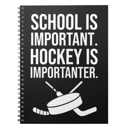 Funny Gifts For Hockey Fans Player Quote Team Notitieboek (Voorkant)