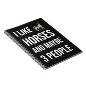 Funny Gifts For Horse Owners Equine Equestrian Notitieboek (Rechterzijde)