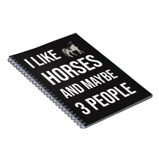 Funny Gifts For Horse Owners Equine Equestrian Notitieboek (Rechterzijde)