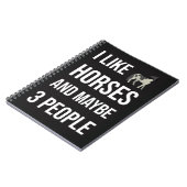 Funny Gifts For Horse Owners Equine Equestrian Notitieboek (Linkerzijde)