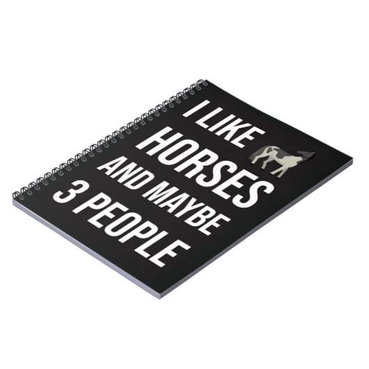 Funny Gifts For Horse Owners Equine Equestrian Notitieboek (Linkerzijde)