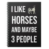 Funny Gifts For Horse Owners Equine Equestrian Notitieboek (Voorkant)