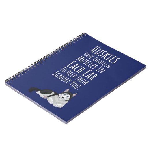 Funny Gifts For Husky Lovers Dogs Siberian Pet  Notitieboek (Linkerzijde)