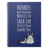 Funny Gifts For Husky Lovers Dogs Siberian Pet  Notitieboek (Voorkant)