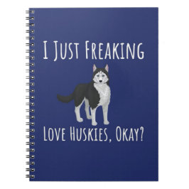 Funny Gifts For Husky Lovers Siberian Dog Women Notitieboek