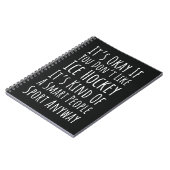Funny Gifts For Ice Hockey Lovers Player Quote Notitieboek (Linkerzijde)