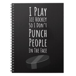 Funny Gifts For Ice Hockey Players Team Sports Fun Notitieboek
