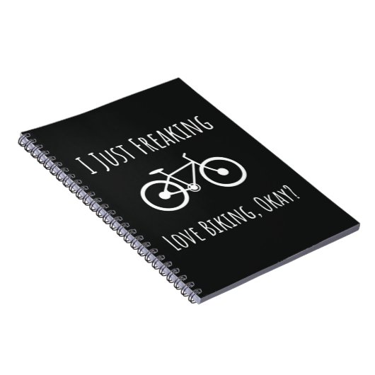 Funny Gifts For Mountain Bikers Biking Cycling Notitieboek (Rechterzijde)