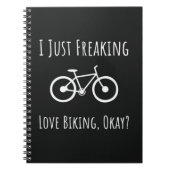 Funny Gifts For Mountain Bikers Biking Cycling Notitieboek (Voorkant)