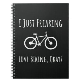 Funny Gifts For Mountain Bikers Biking Cycling Notitieboek
