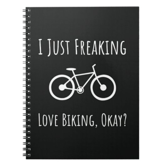 Funny Gifts For Mountain Bikers Biking Cycling Notitieboek (Voorkant)