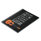 Funny Gifts For People Who Play Guitar Guitarist Notitieboek (Linkerzijde)