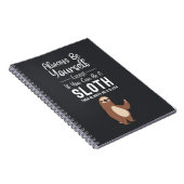 Funny Gifts For Sloth Lovers Humor Animals Joke Notitieboek (Rechterzijde)