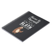 Funny Gifts For Sloth Lovers Humor Animals Joke Notitieboek (Linkerzijde)