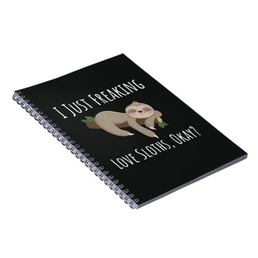 Funny Gifts For Sloth Lovers Humor Joke Notitieboek (Rechterzijde)