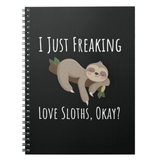 Funny Gifts For Sloth Lovers Humor Joke Notitieboek (Voorkant)