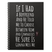 Funny Gifts For Teenage Gymnasts Girl Gymnastics Notitieboek (Voorkant)