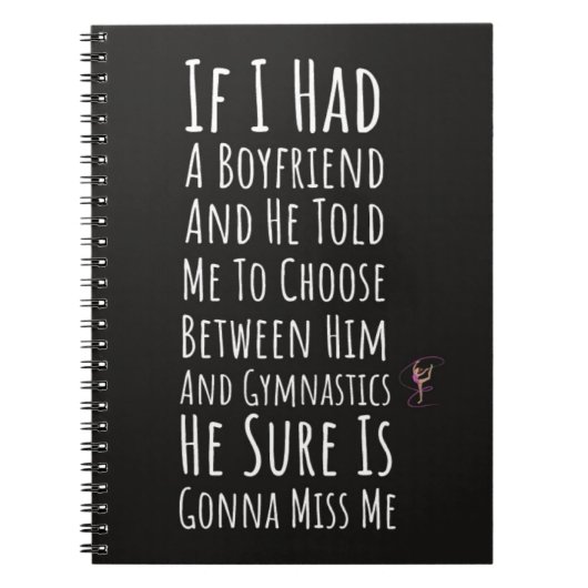Funny Gifts For Teenage Gymnasts Girl Gymnastics Notitieboek (Voorkant)
