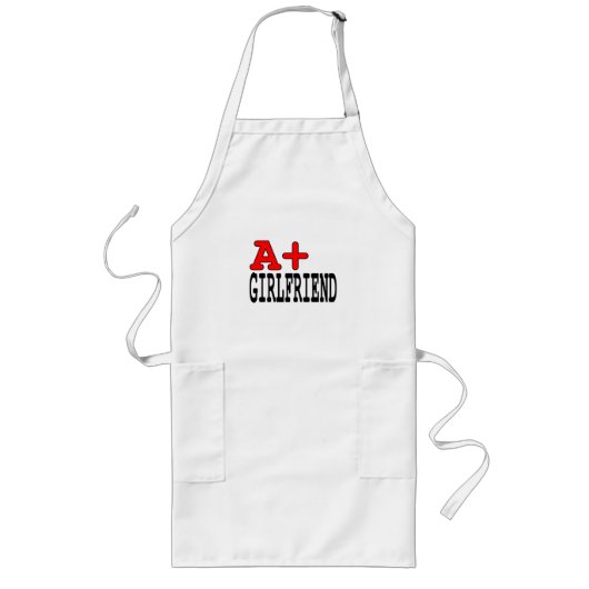 Funny Gifts for Vriendinnen : A+ Vriendin Lang Schort (Voorkant)
