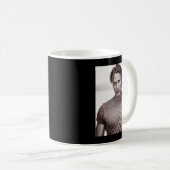 Funny Gifts Mikkelsen Danish Mads Actor Retro Wav Koffiemok (Voorkant rechts)