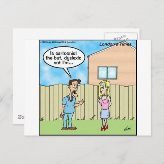 Funny Gifts T - shirts & Collectiel Briefkaart (Voorkant / Achterkant)