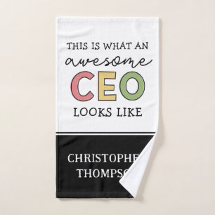 Funny Gifts voor CEO Geweldige CEO Boss Gifts Handdoek