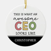 Funny Gifts voor CEO | Geweldige CEO Boss Gifts Keramisch Ornament (Voorkant)