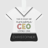 Funny Gifts voor CEO | Geweldige CEO Boss Gifts Ornament (achterkant)