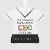 Funny Gifts voor CEO | Geweldige CEO Boss Gifts Ornament (voorkant)