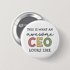 Funny Gifts voor CEO | Geweldige CEO Boss Gifts Ronde Button 5,7 Cm