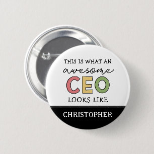 Funny Gifts voor CEO   Geweldige CEO Boss Gifts Ronde Button 5,7 Cm