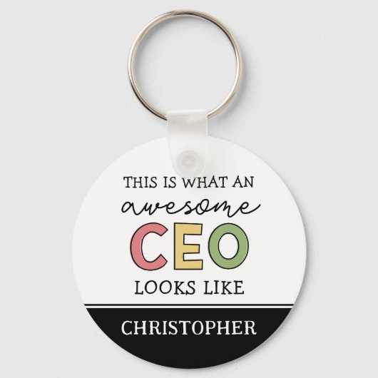 Funny Gifts voor CEO | Geweldige CEO Boss Gifts Sleutelhanger (Voorkant)