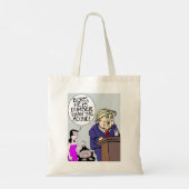 Funny Gifts voor Donald Boris en Natasha Long Gift Tote Bag (Achterkant)