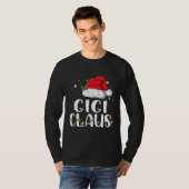 Funny Gigi Claus Christmas Pajamas Santa T-shirt (Voorkant volledig)