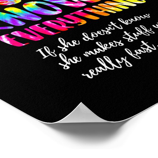 Funny Gigi kent alles wat Moederdag is Poster (Hoek)