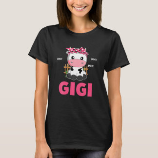 Funny Gigi Koe Cute Koe Farmer Birthday Matching F T-shirt