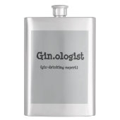 Funny Gin.ologist Flask Heupfles (Voorkant)