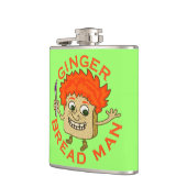 Funny Ginger Bread Man Kerstmis Heupfles (Links)