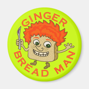 Funny Ginger Bread Man Kerstmis Magneet