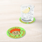 Funny Ginger Bread Man Kerstmis Ronde Kartonnen Onderzetter (Insitu)