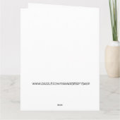 FUNNY GINGER CAT BIRTHDAY CARD I WANT-CHEESEBURGER BEDANKKAART (Achterkant)