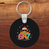 Funny Gingerbread 67 Six Seven Ice Cream Drip Chri Sleutelhanger (Voorkant)